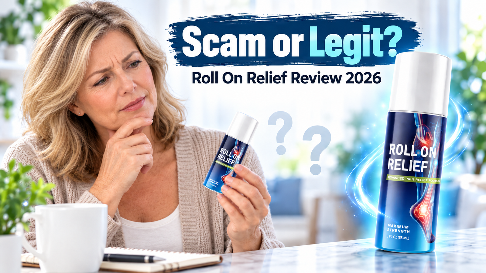 Roll On Relief is a topical pain relief roll-on designed to provide fast, targeted support for sore muscles and joints. In this review, we examine its ingredients, how it works, pricing, customer feedback, complaints, and whether Roll On Relief is legit or worth buying in 2026.